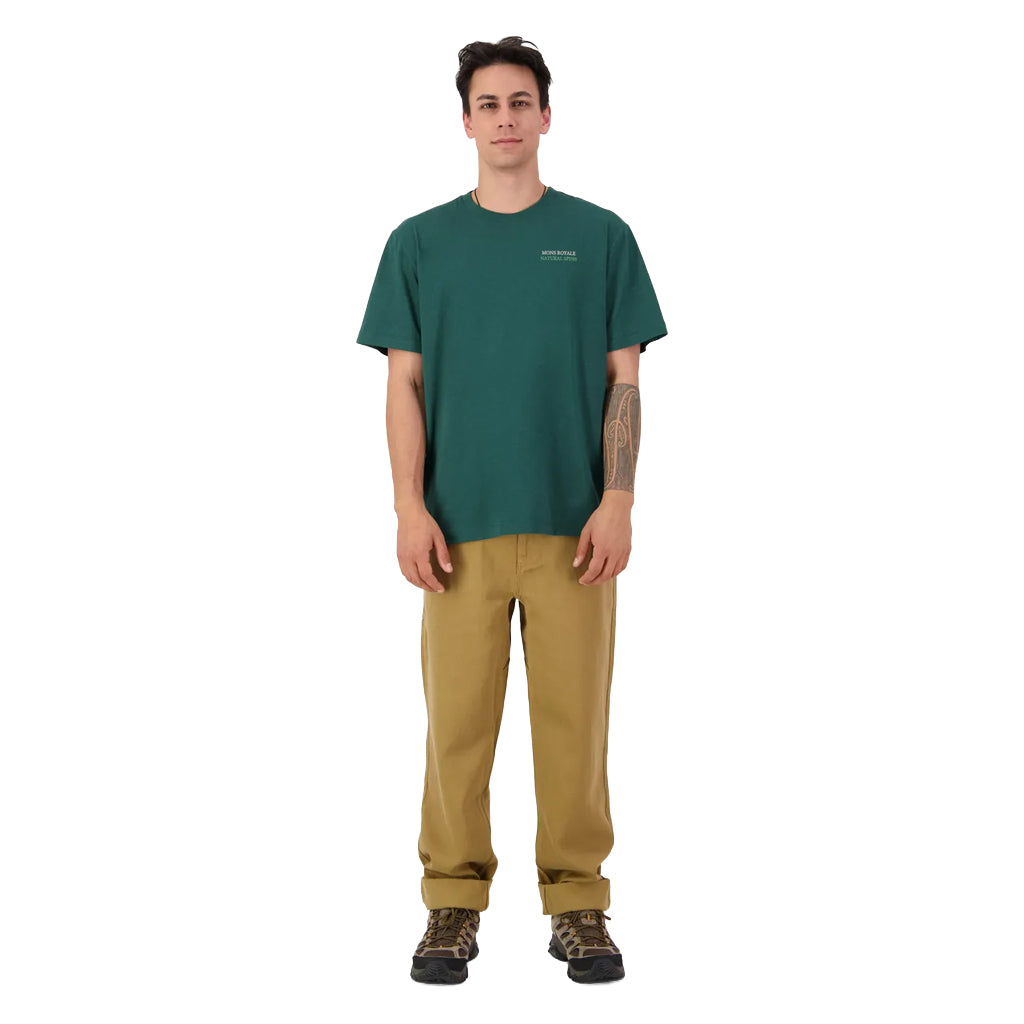 Yonder Merino Organic Cotton T-Shirt - Dark Pine