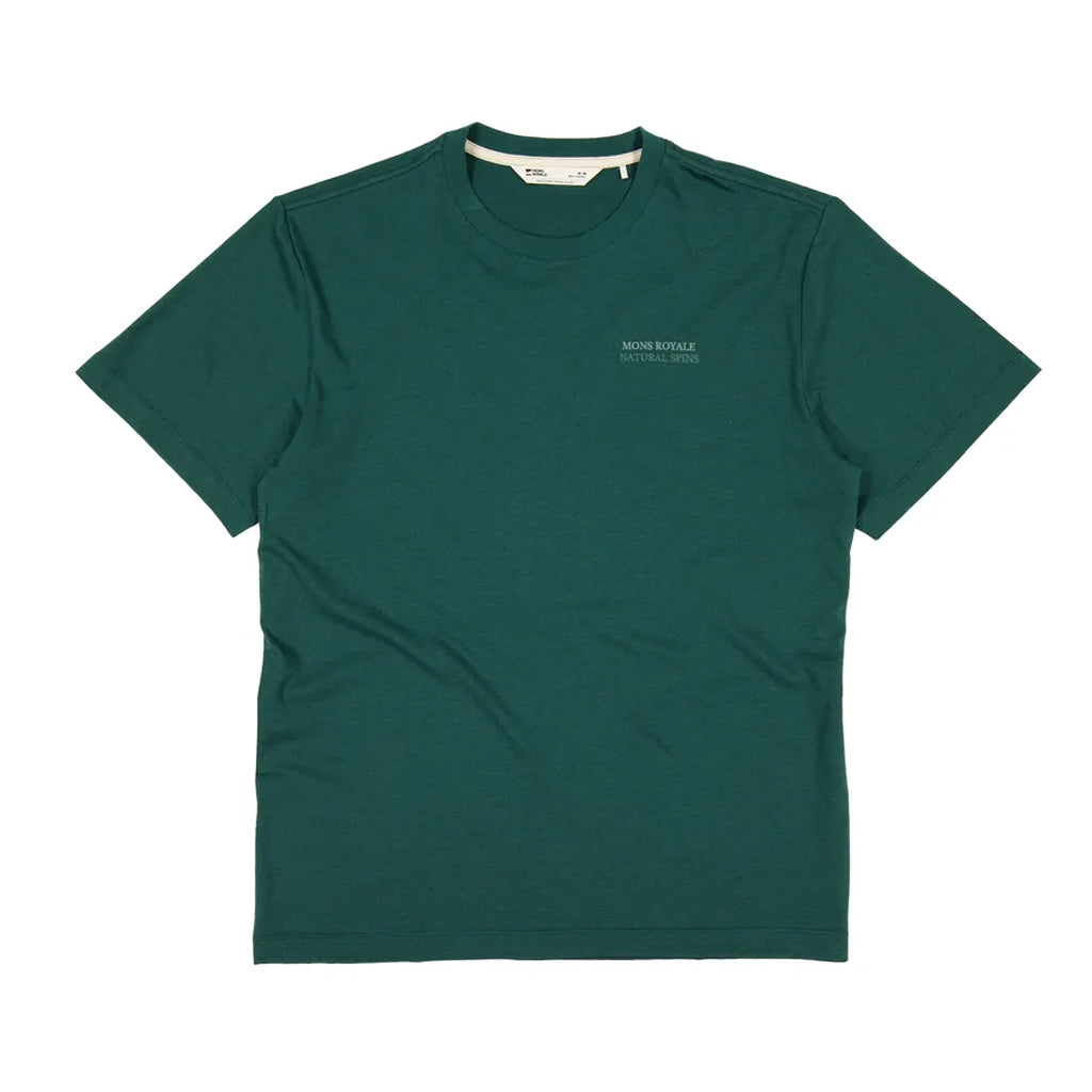 Yonder Merino Organic Cotton T-Shirt - Dark Pine