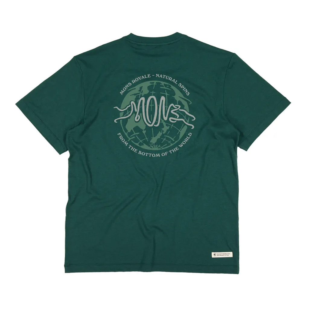 Yonder Merino Organic Cotton T-Shirt - Dark Pine