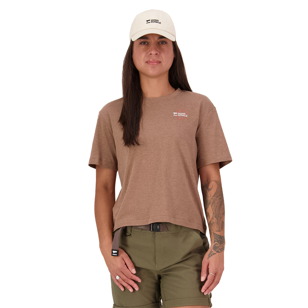 Yonder Merino Organic Cotton T-Shirt - Mocha