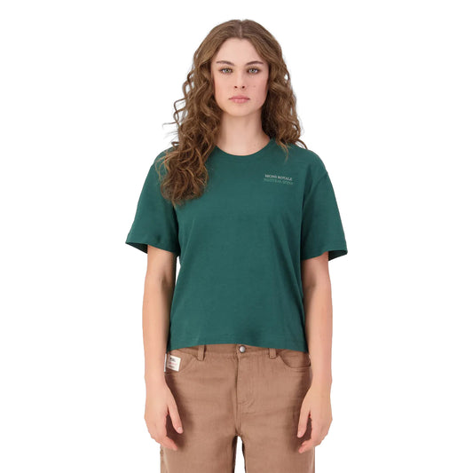 Yonder Merino Organic Cotton T-Shirt - Dark Pine