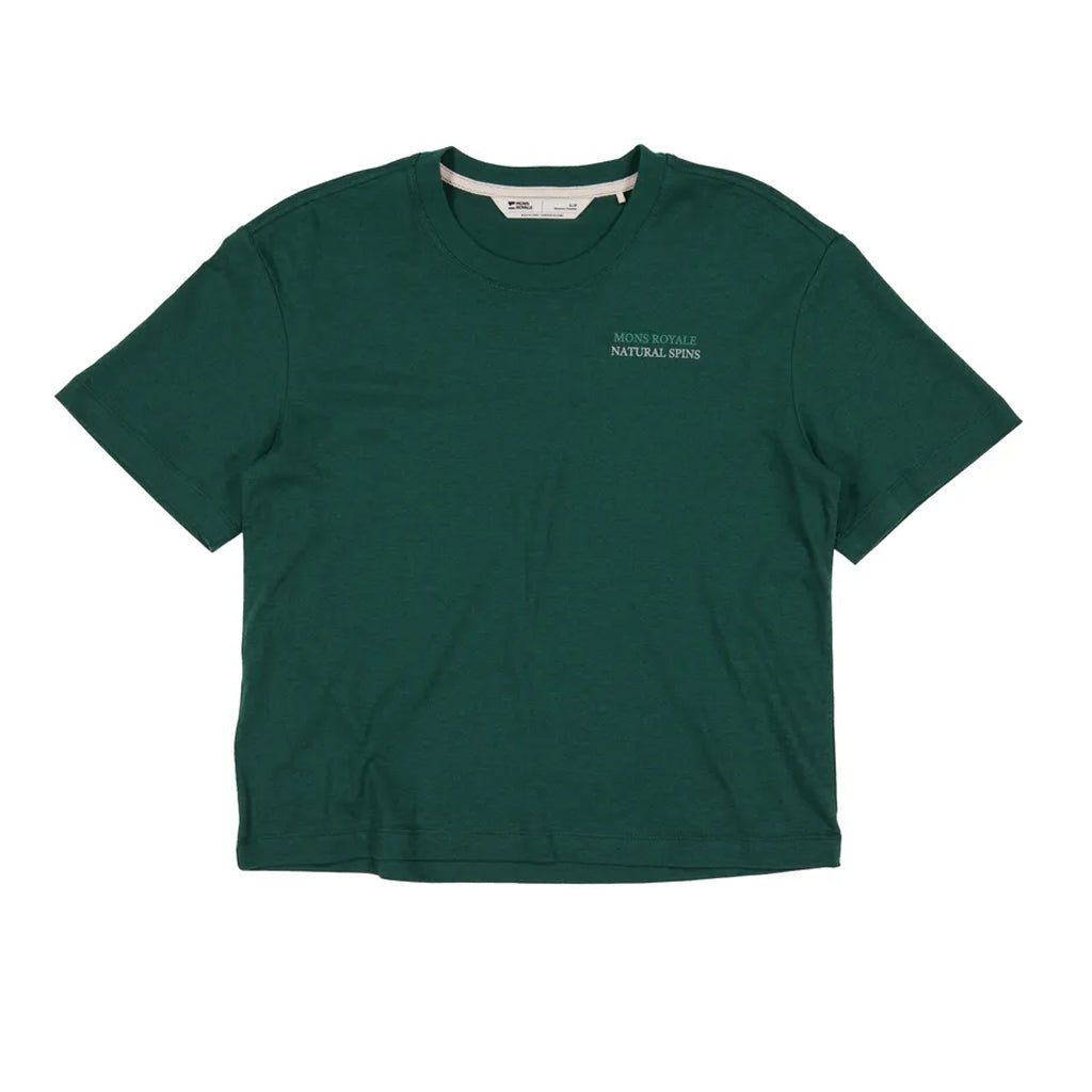 Yonder Merino Organic Cotton T-Shirt - Dark Pine