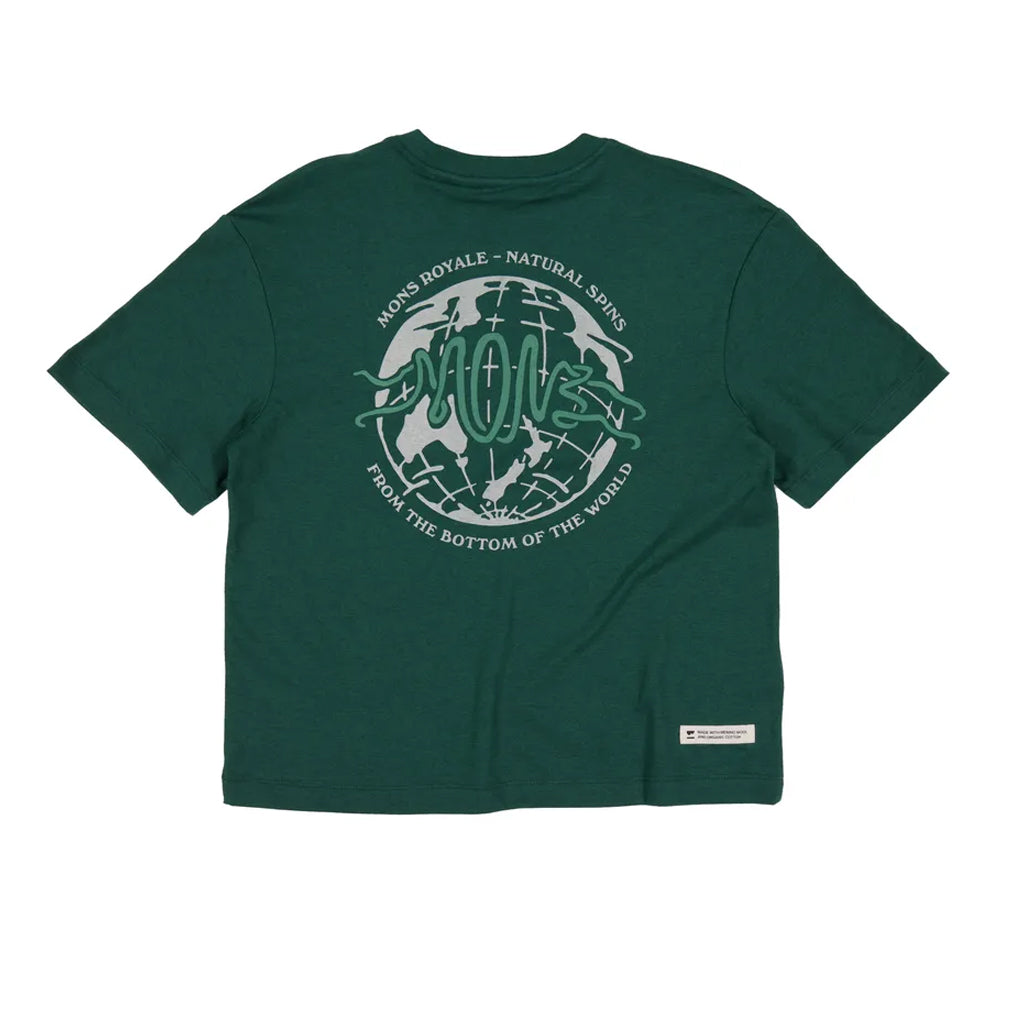 Yonder Merino Organic Cotton T-Shirt - Dark Pine