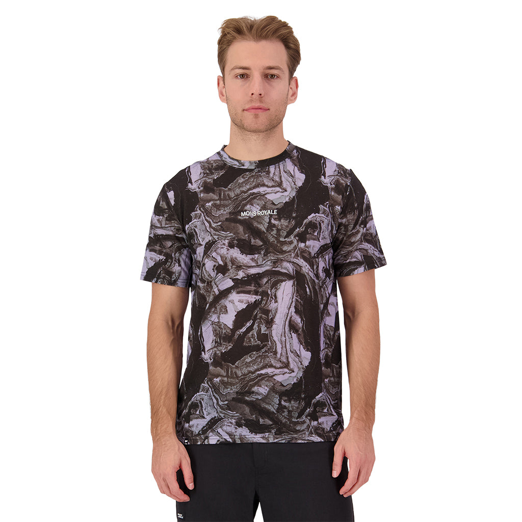 Icon Merino T-Shirt - Rock Camo