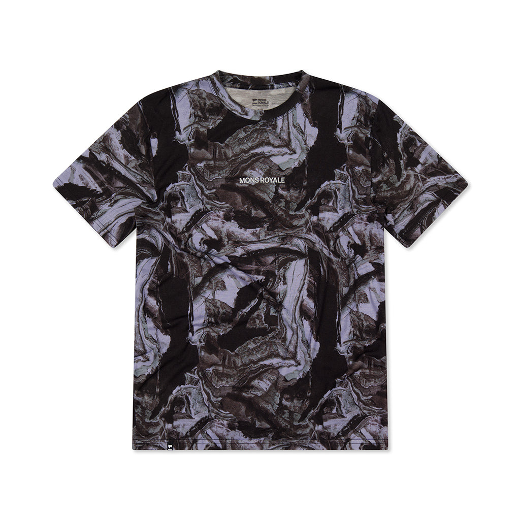 Icon Merino T-Shirt - Rock Camo