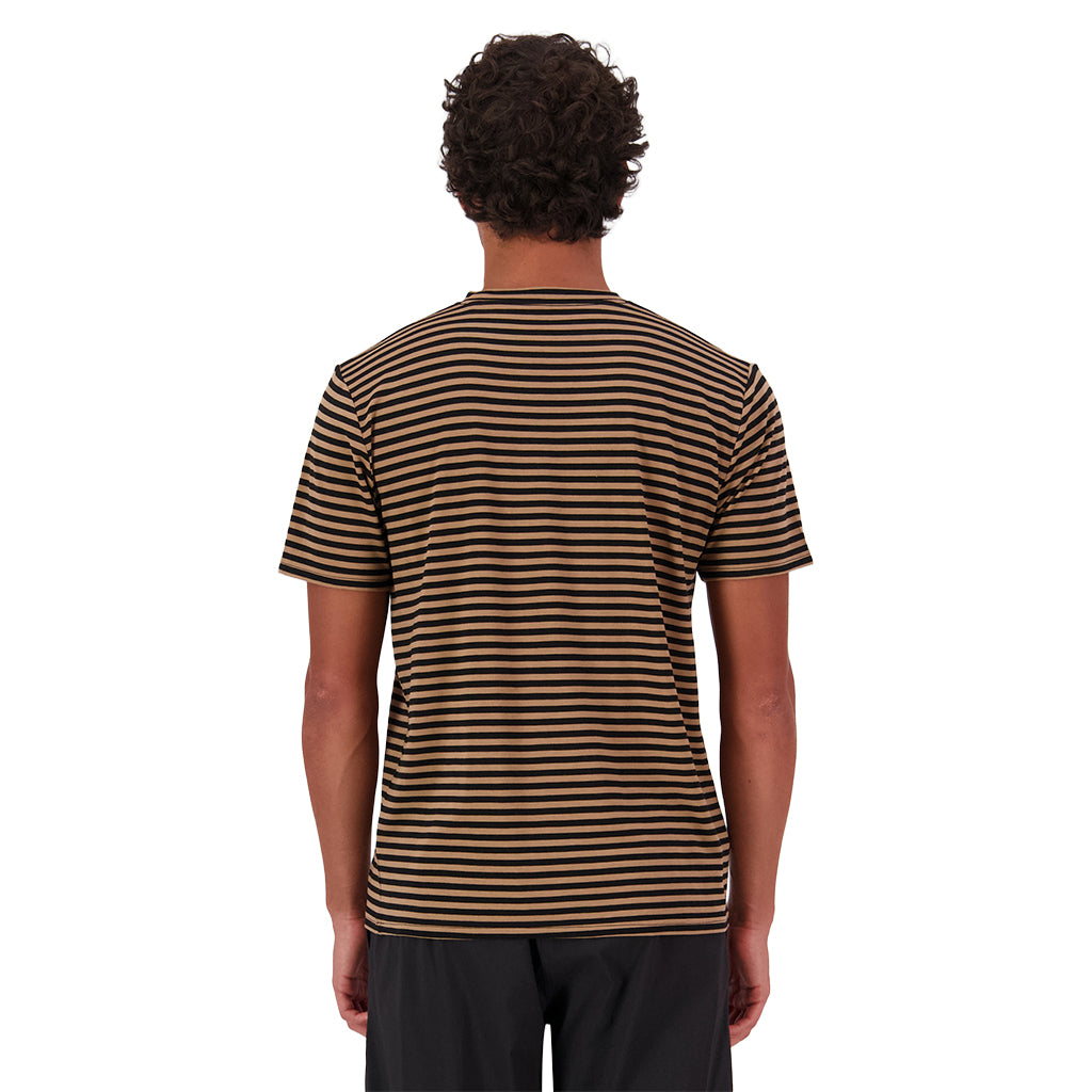 Icon Merino T-Shirt - MR Stripe Toffee
