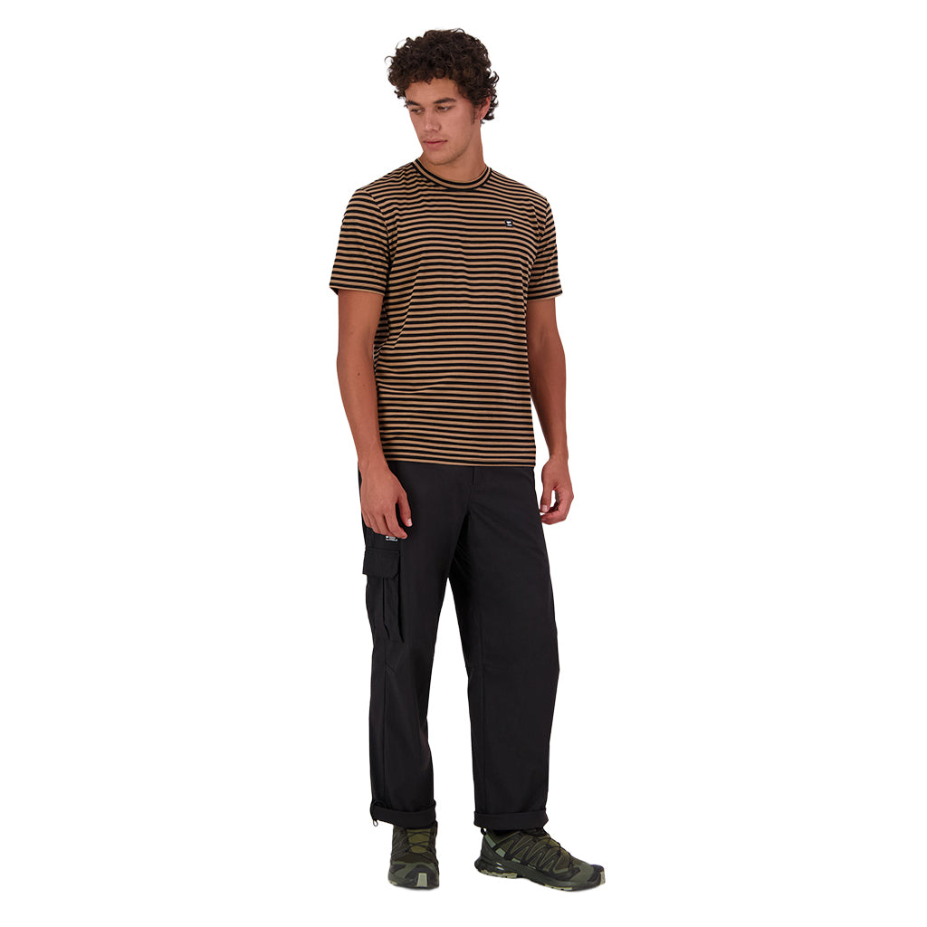 Icon Merino T-Shirt - MR Stripe Toffee