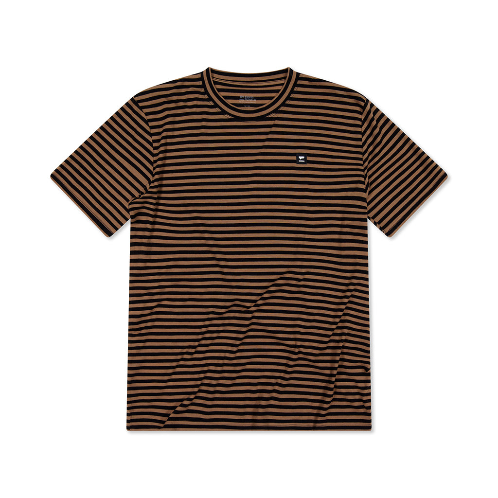 Icon Merino T-Shirt - MR Stripe Toffee