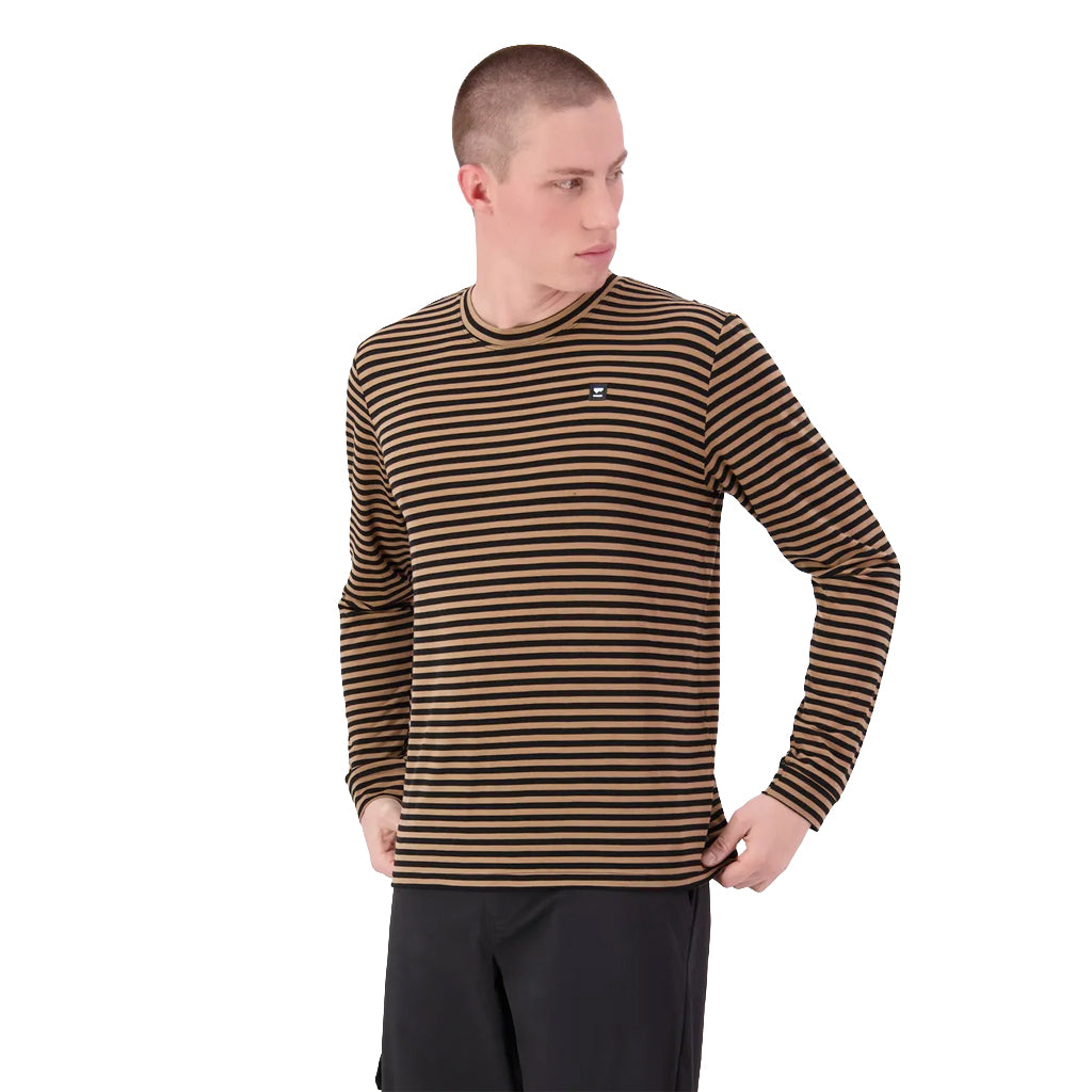 Icon Merino Long Sleeve - MR Stripe Toffee