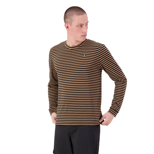 Icon Merino Long Sleeve - MR Stripe Toffee