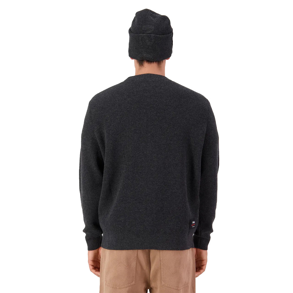 Wanaka Merino Knit Sweater - Deep Charcoal