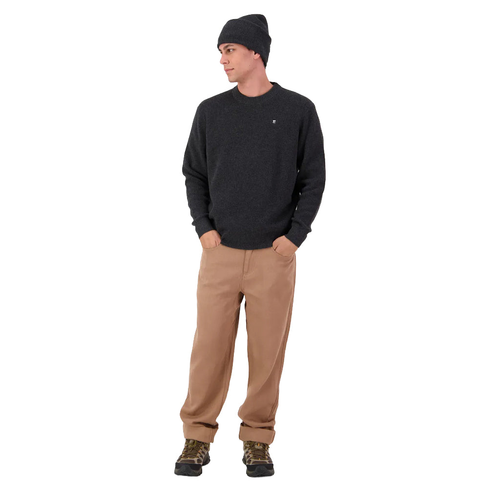 Wanaka Merino Knit Sweater - Deep Charcoal