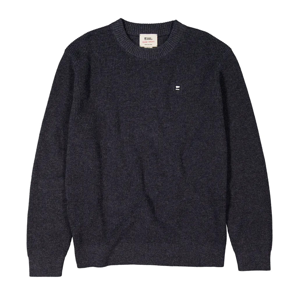 Wanaka Merino Knit Sweater - Deep Charcoal