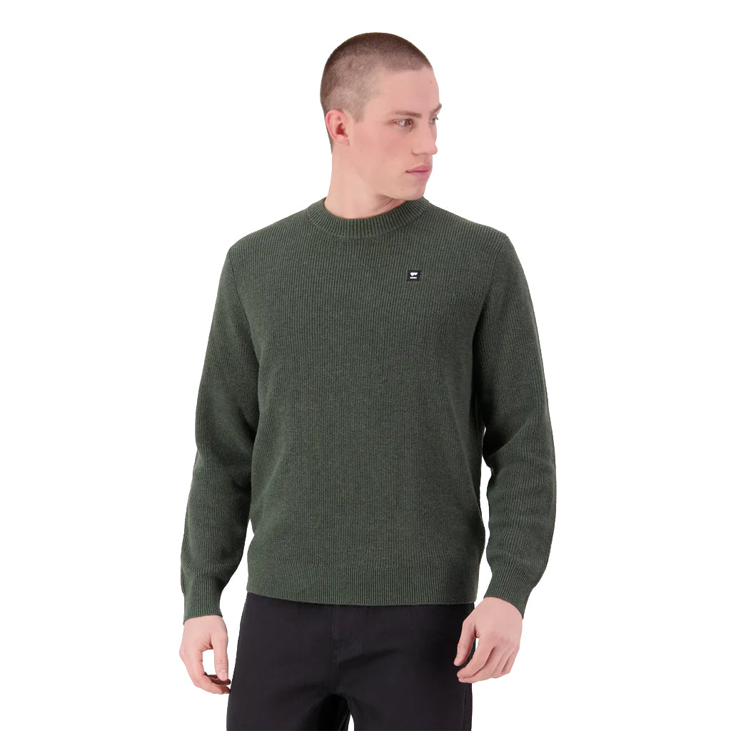 Wanaka Merino Knit Sweater - Dark Pine