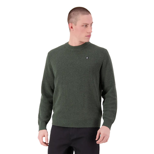 Wanaka Merino Knit Sweater - Dark Pine
