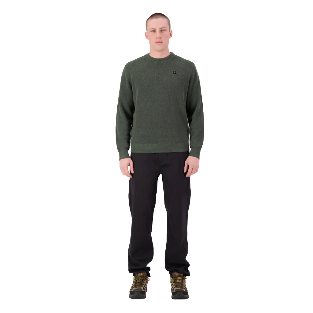 Wanaka Merino Knit Sweater - Dark Pine