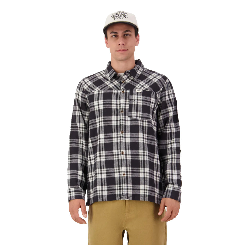 AT Merino Flannel Long Sleeve Shirt - Black