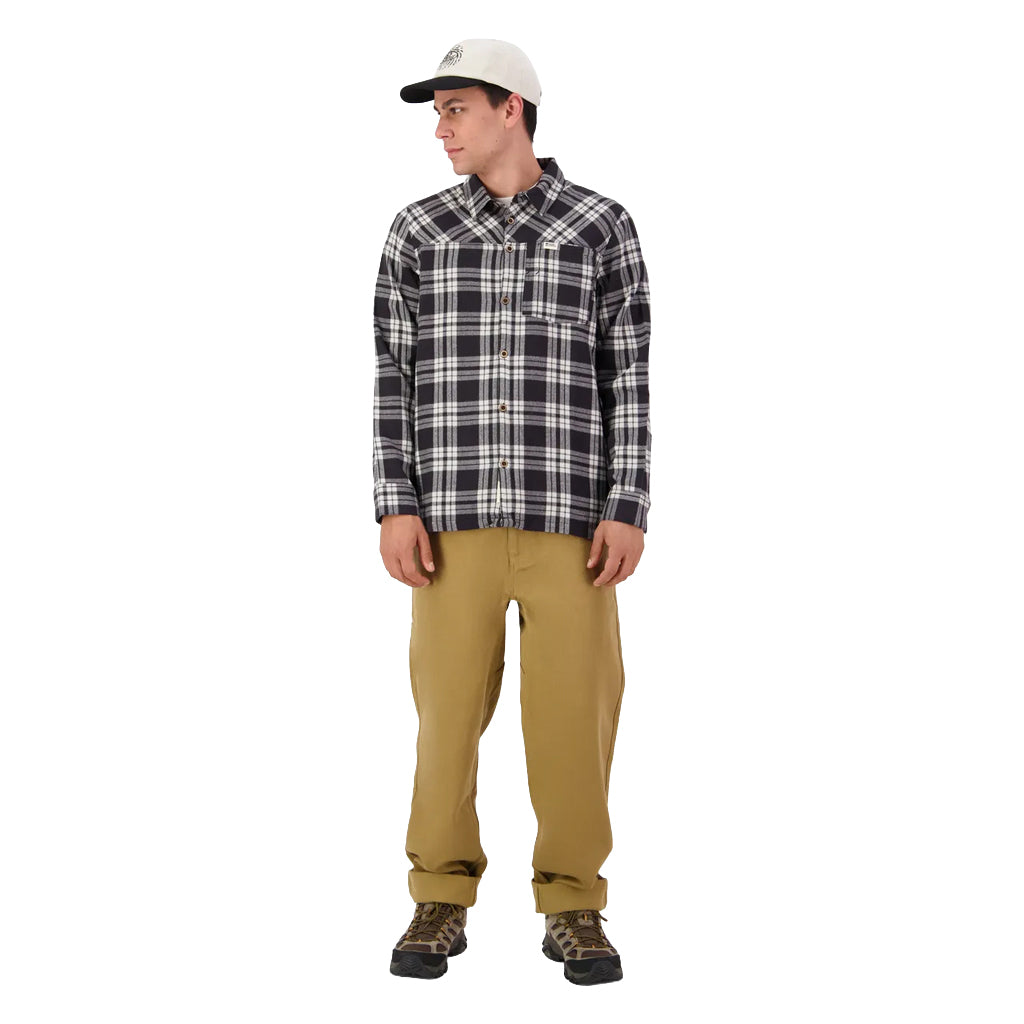 AT Merino Flannel Long Sleeve Shirt - Black