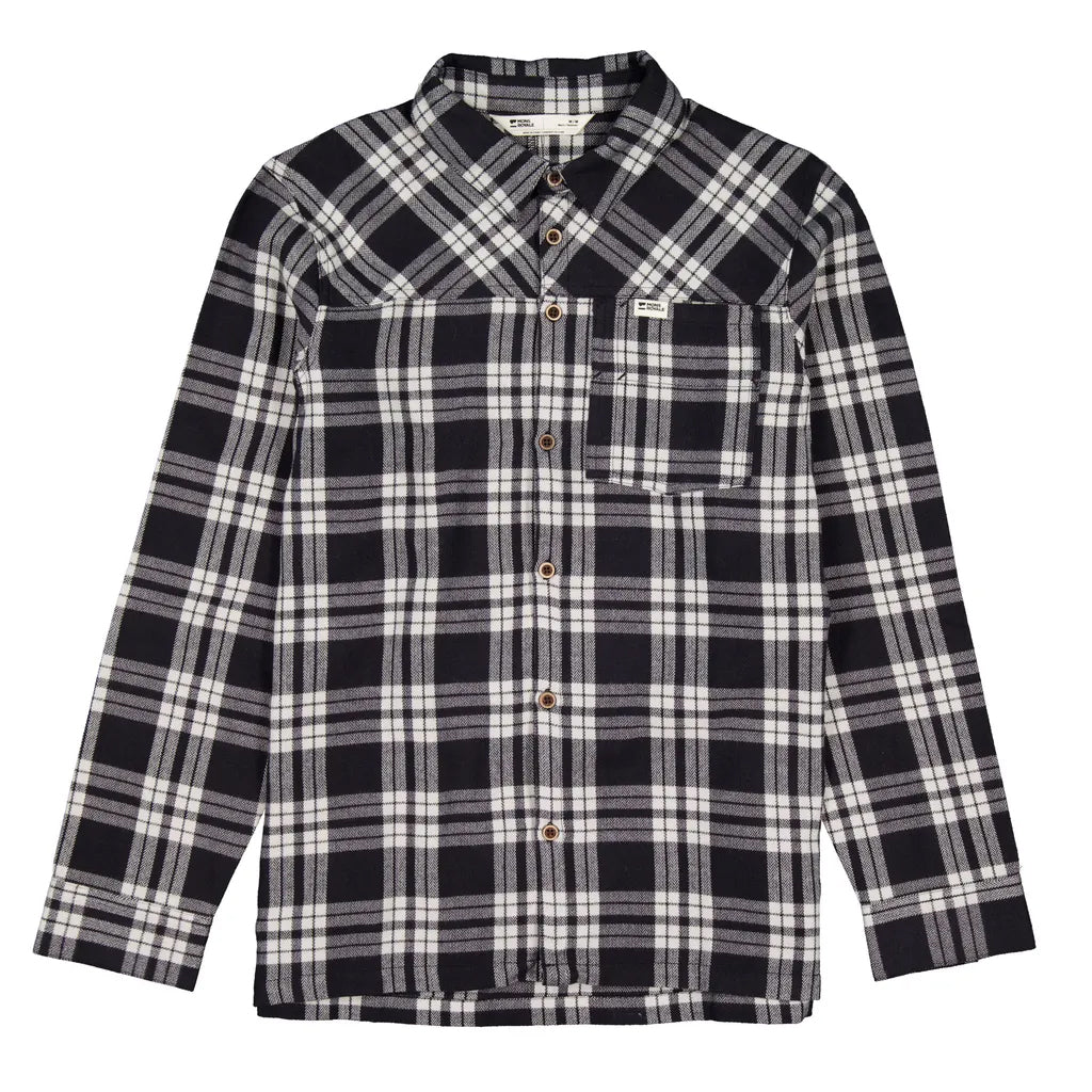 AT Merino Flannel Long Sleeve Shirt - Black