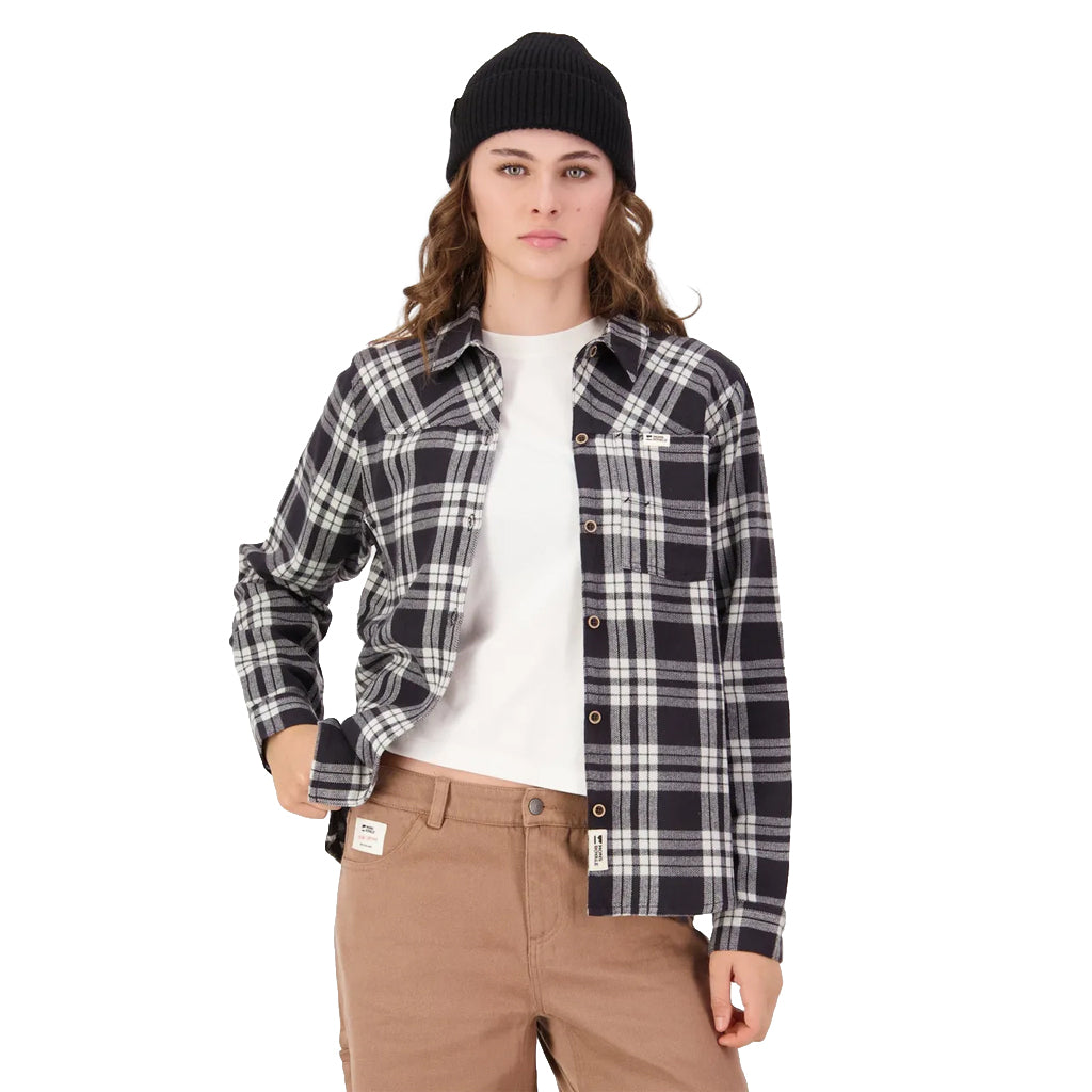 AT Merino Flannel Long Sleeve Shirt - Black
