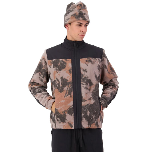 Pileup Wool Fleece Jacket - Mtn Camo Orange