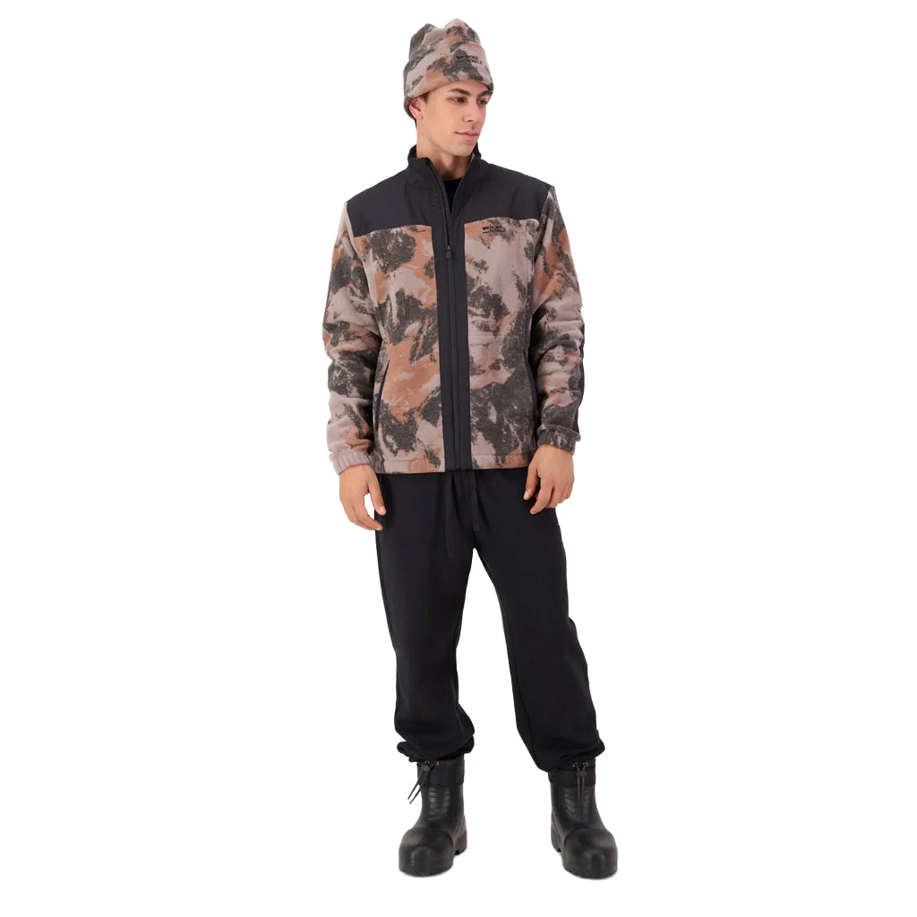 Pileup Wool Fleece Jacket - Mtn Camo Orange