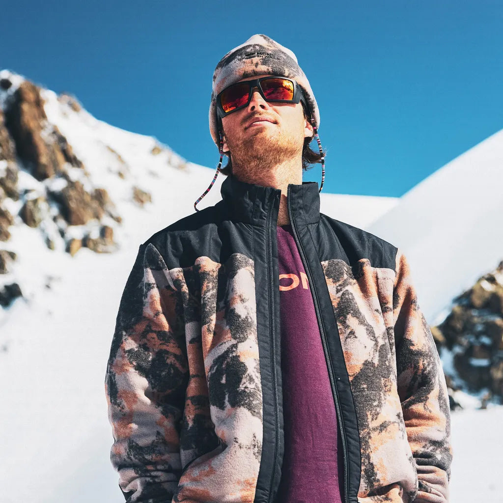 Pileup Wool Fleece Jacket - Mtn Camo Orange