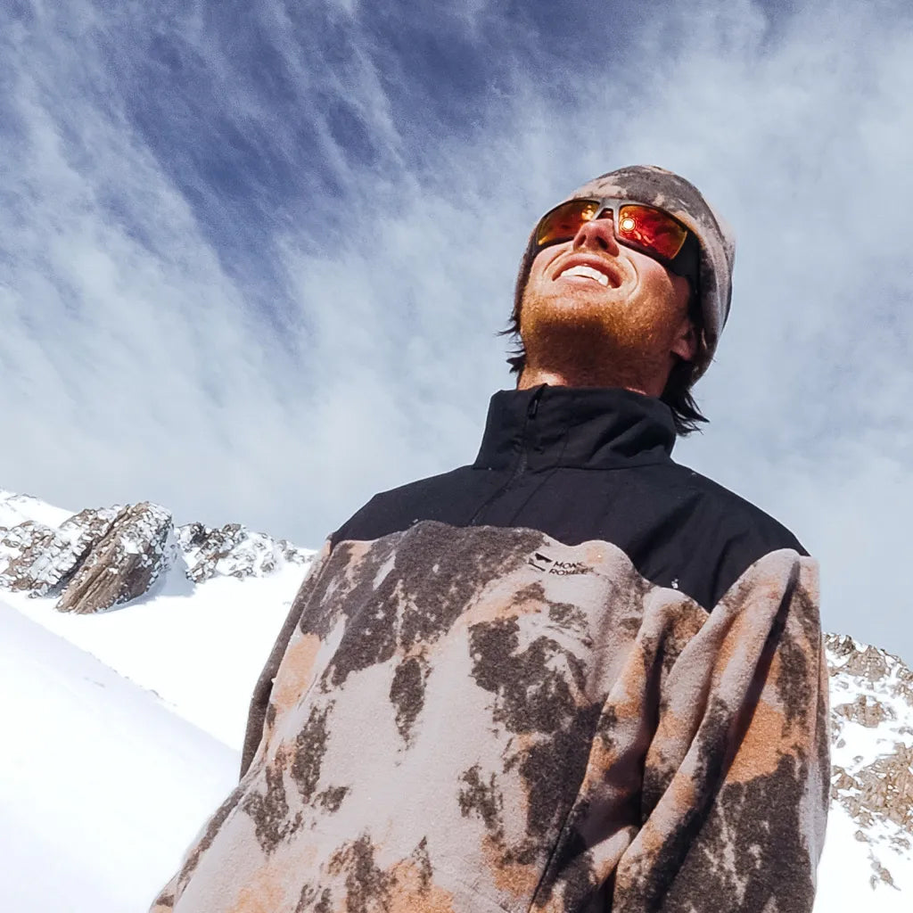 Pileup Wool Fleece Jacket - Mtn Camo Orange