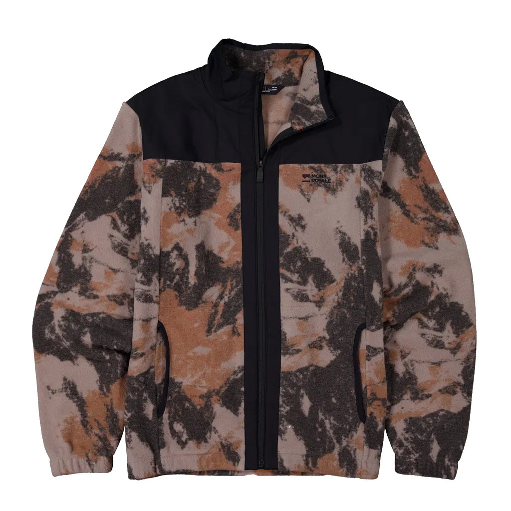 Pileup Wool Fleece Jacket - Mtn Camo Orange