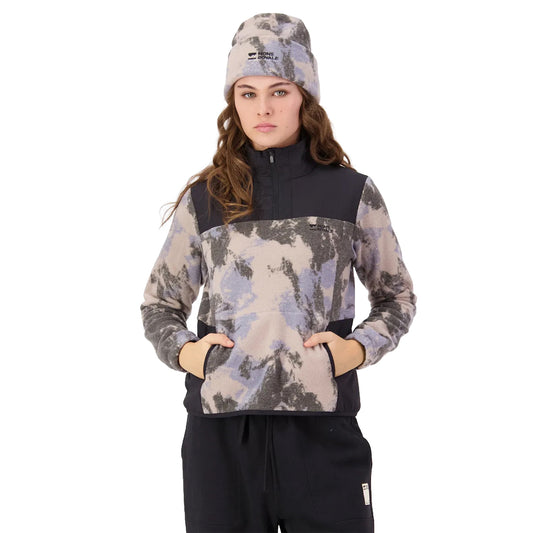 Pileup Wool Fleece ¼ Zip - Mtn Camo Moonstone
