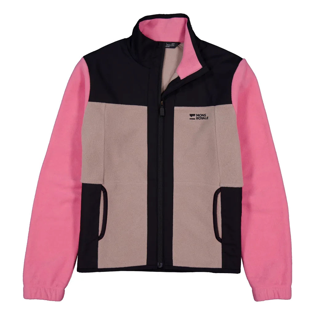 Pileup Wool Fleece Jacket - Flamingo