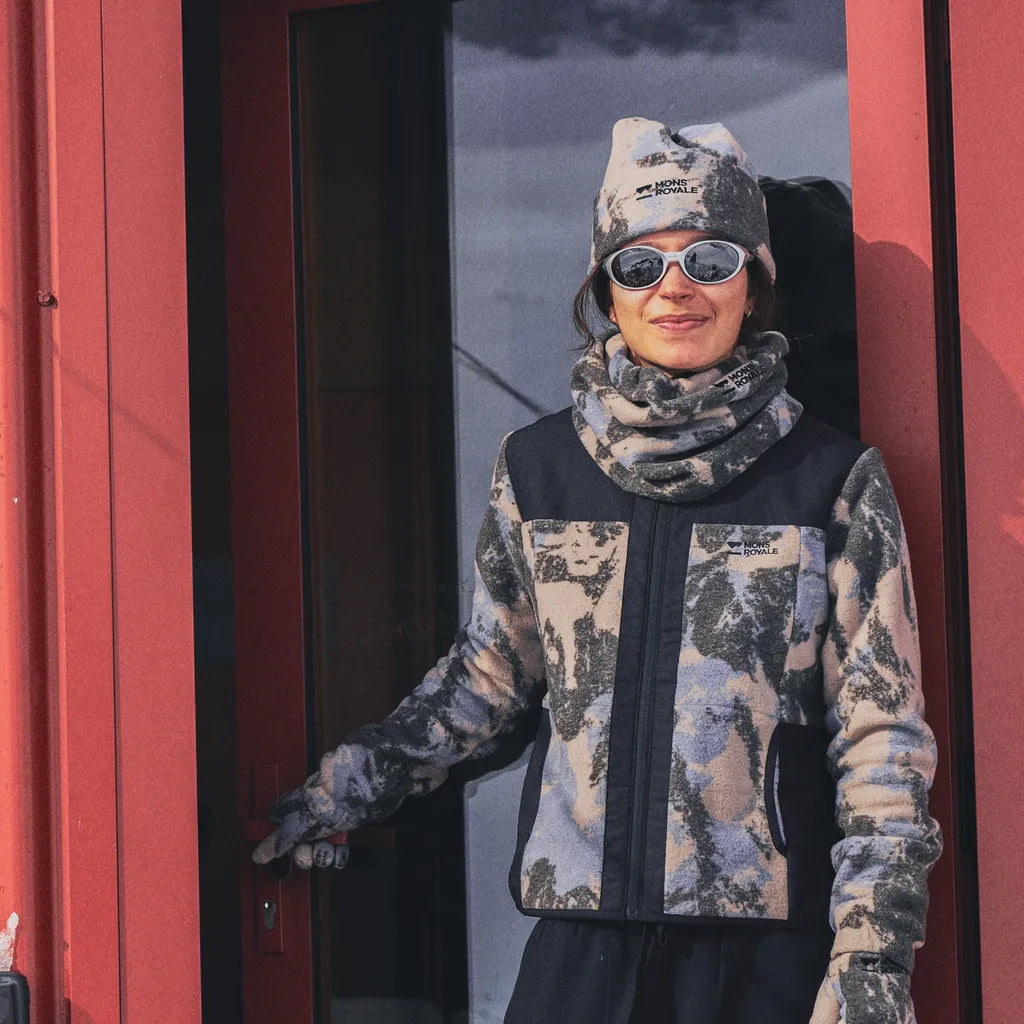 Pileup Wool Fleece Jacket - Mtn Camo Moonstone