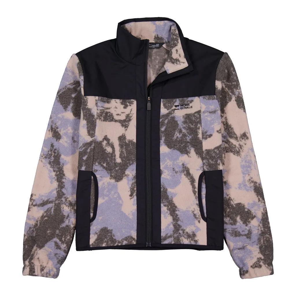 Pileup Wool Fleece Jacket - Mtn Camo Moonstone