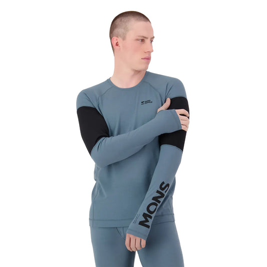 Olympus Merino Base Layer Long Sleeve - Goblin Blue/Black
