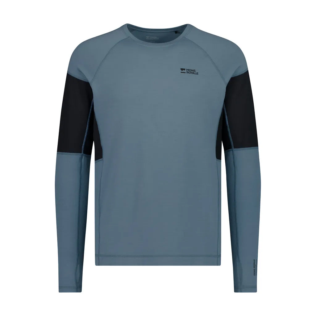 Olympus Merino Base Layer Long Sleeve - Goblin Blue/Black