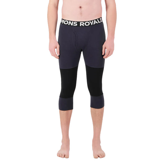 Olympus Merino Base Layer 3/4 Legging - 9 Iron/Black