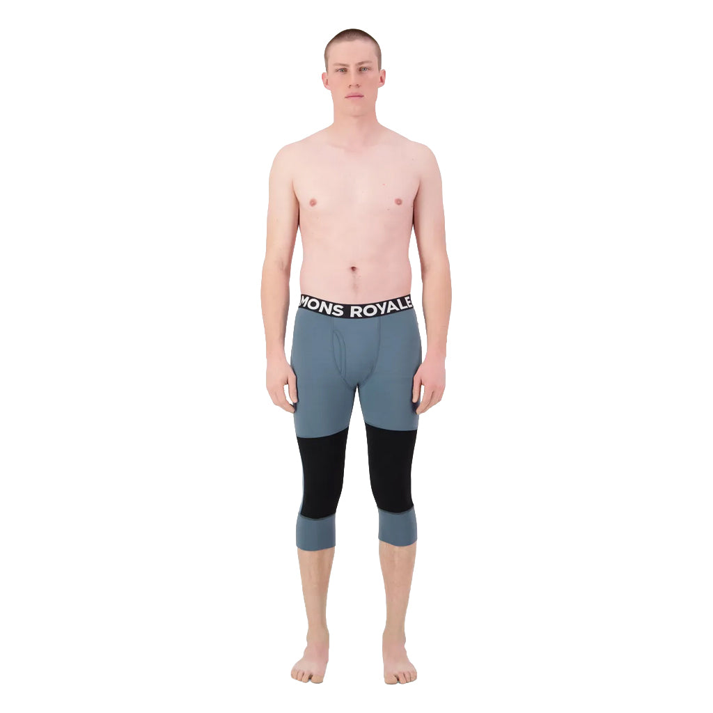 Olympus Merino Base Layer 3/4 Legging - Goblin Blue/Black