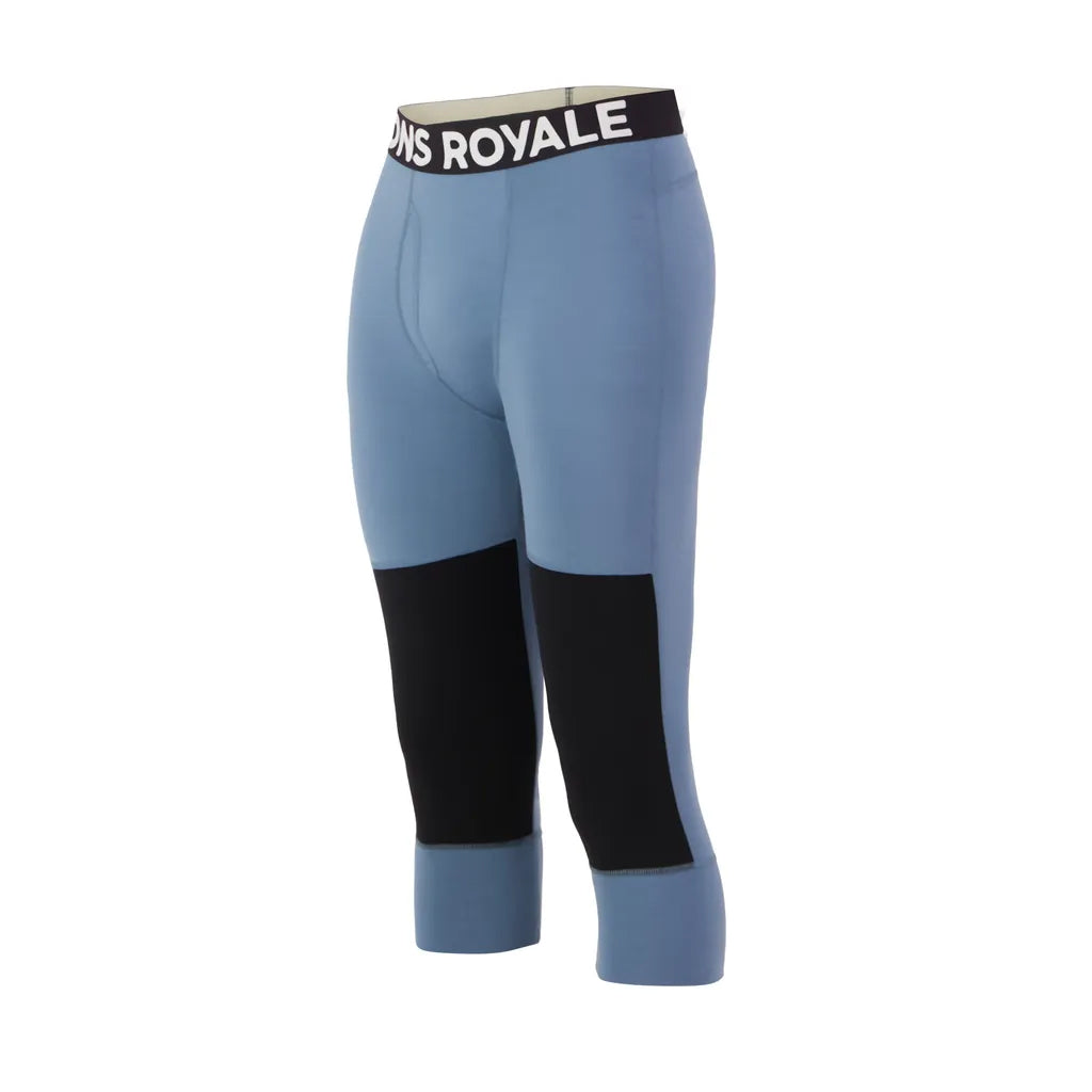 Olympus Merino Base Layer 3/4 Legging - Goblin Blue/Black
