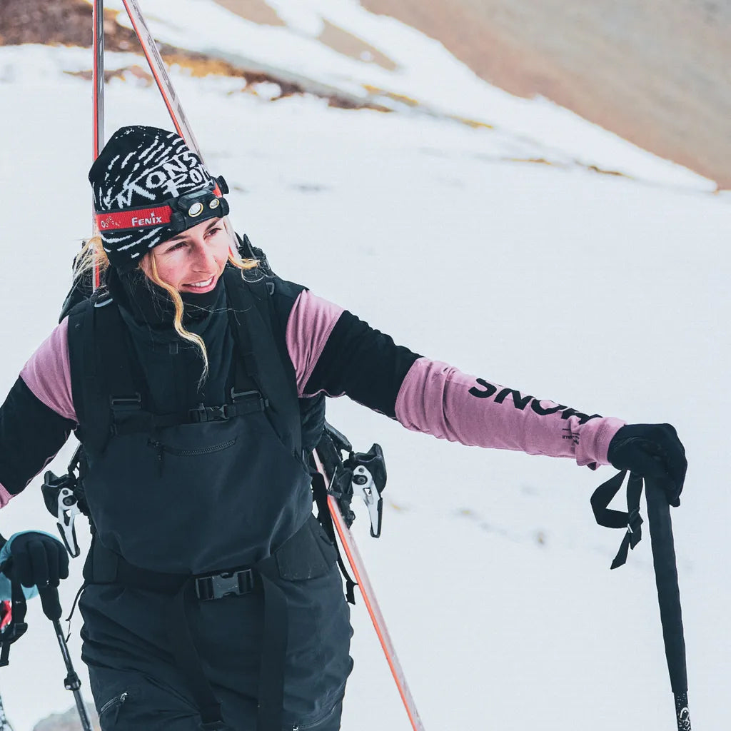 Olympus Merino Base Layer Long Sleeve - Sierra Pink/Black
