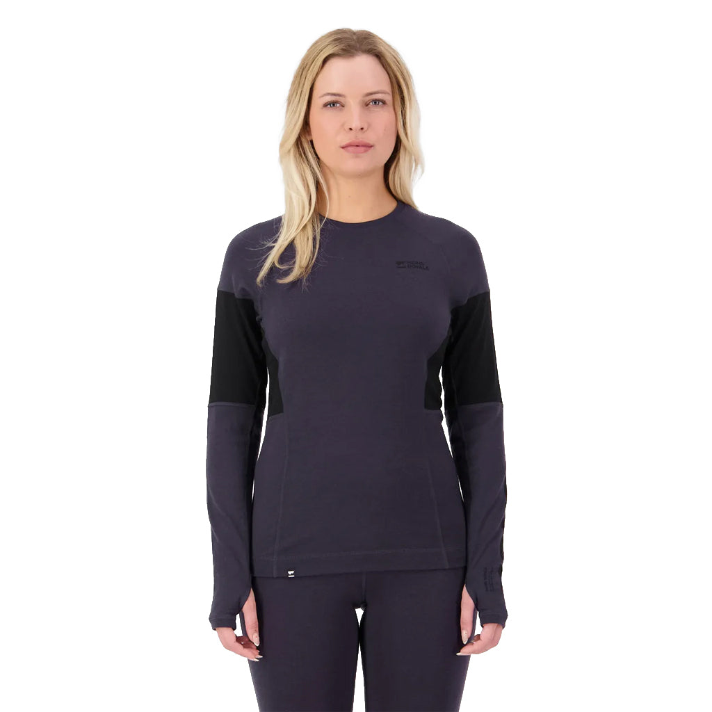 Olympus Merino Base Layer Long Sleeve - 9 Iron/Black