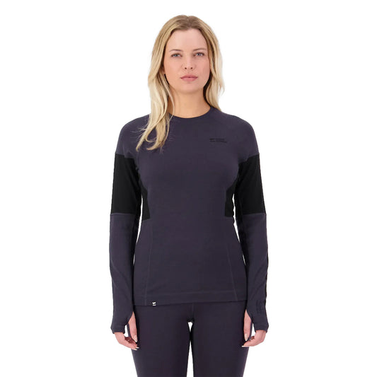 Olympus Merino Base Layer Long Sleeve - 9 Iron/Black