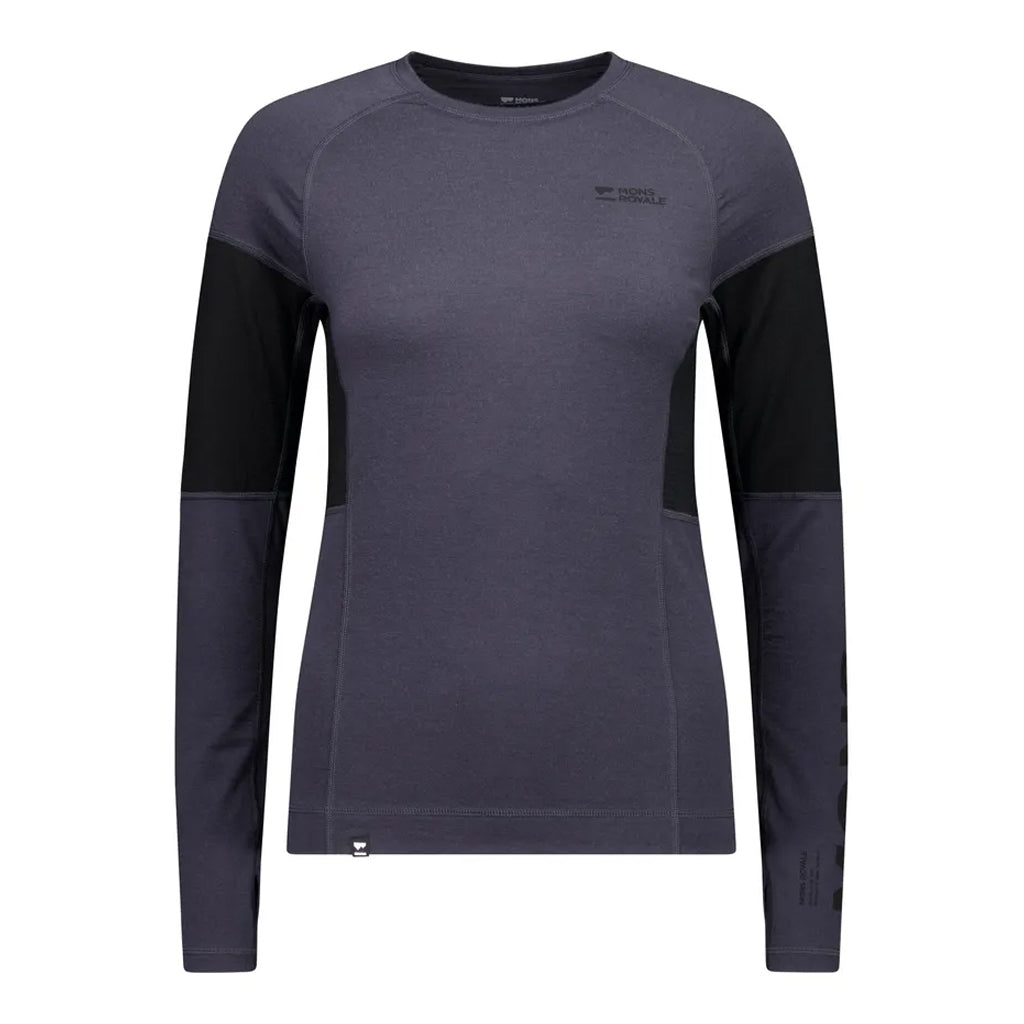 Olympus Merino Base Layer Long Sleeve - 9 Iron/Black