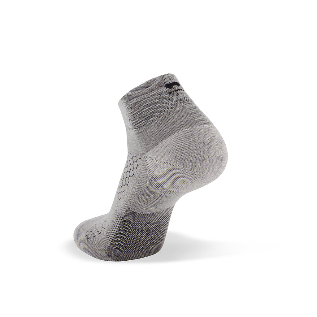 Atlas Merino Ankle Sock - Grey Marl