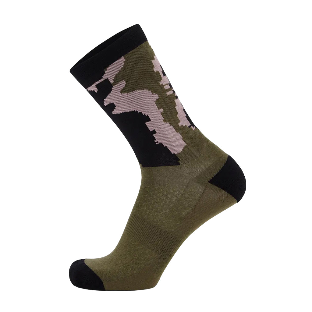 Atlas Merino Crew Sock - Glitch Camo