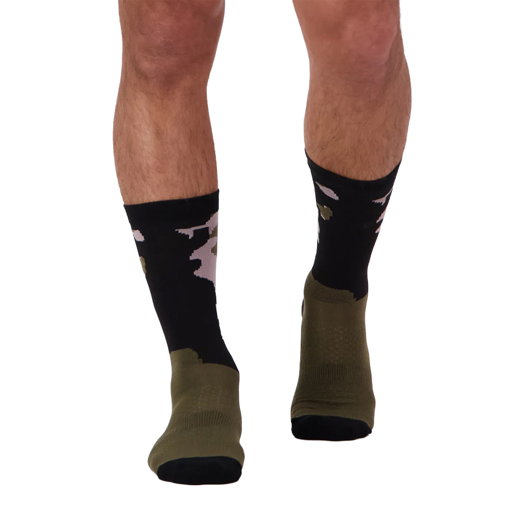 Atlas Merino Crew Sock - Glitch Camo