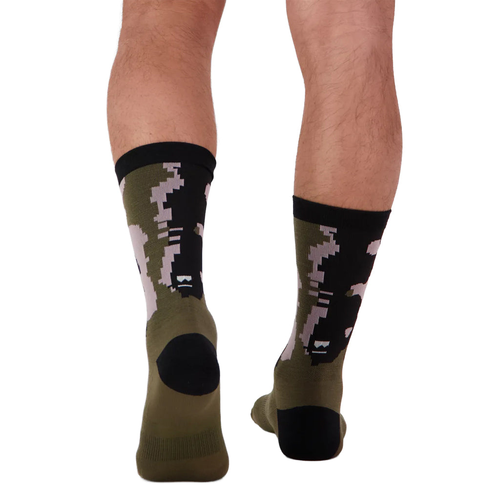 Atlas Merino Crew Sock - Glitch Camo