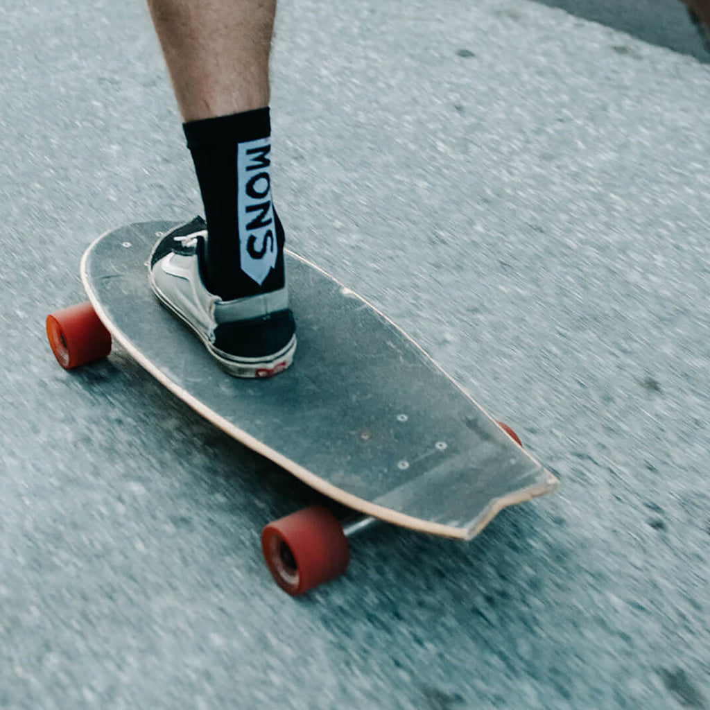 Atlas Merino Crew Sock - Black