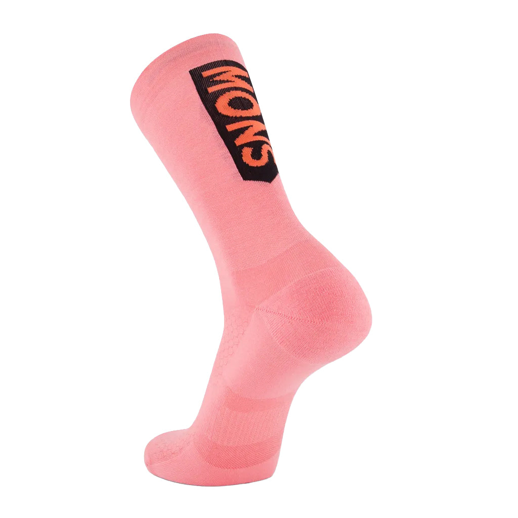 Atlas Merino Crew Sock - Flamingo