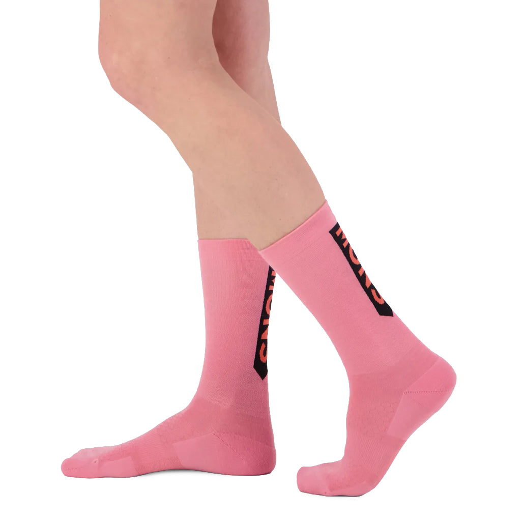Atlas Merino Crew Sock - Flamingo