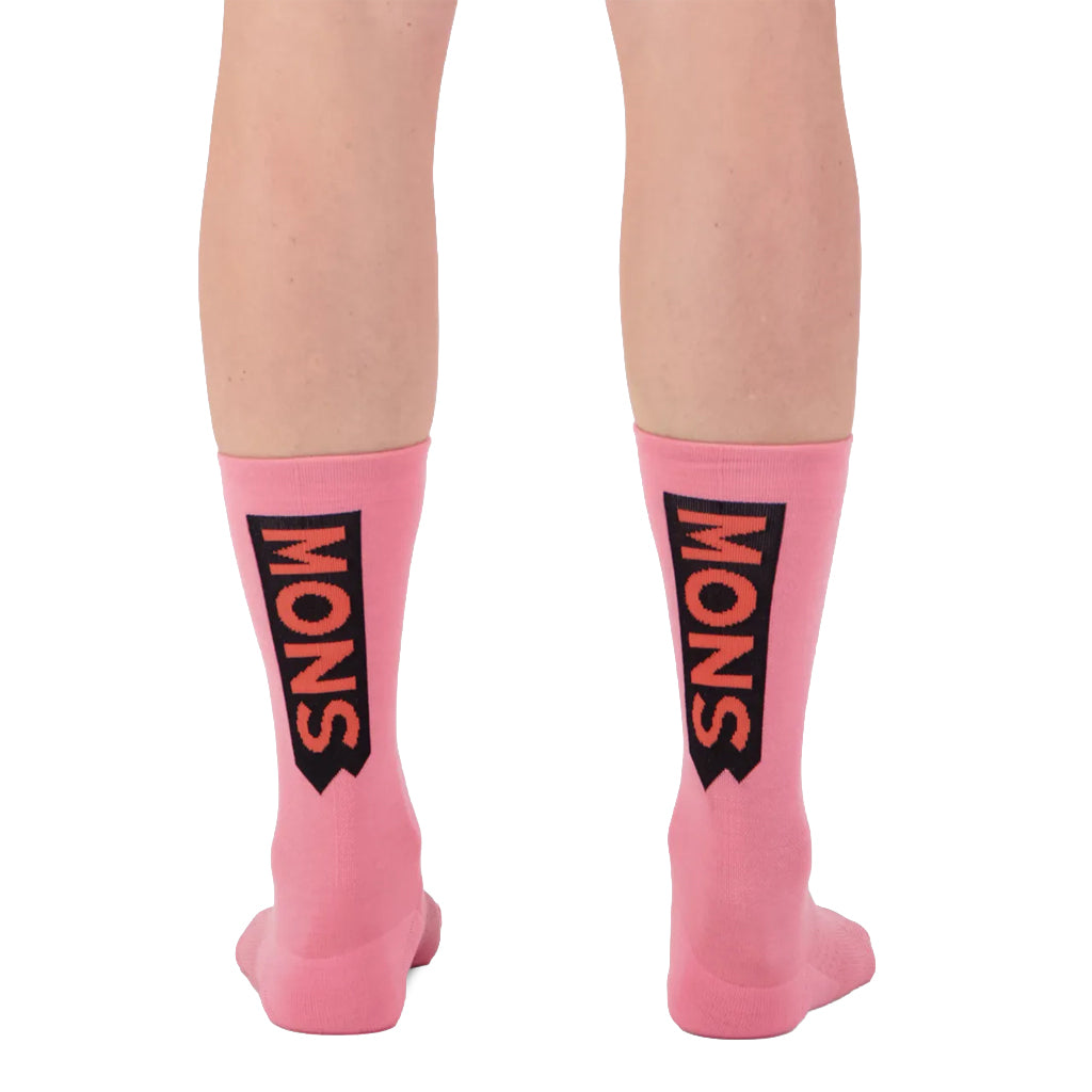Atlas Merino Crew Sock - Flamingo
